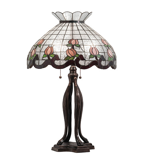 32" High Roseborder Table Lamp