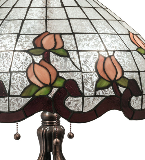 32" High Roseborder Table Lamp