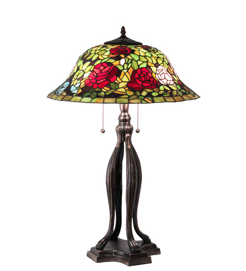 30" High Tiffany Rosebush Table Lamp