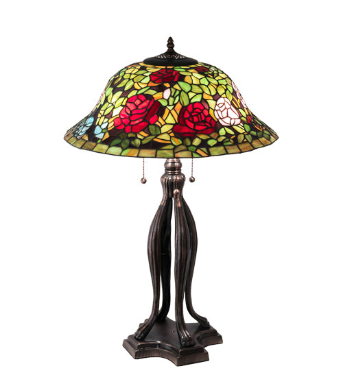 30" High Tiffany Rosebush Table Lamp