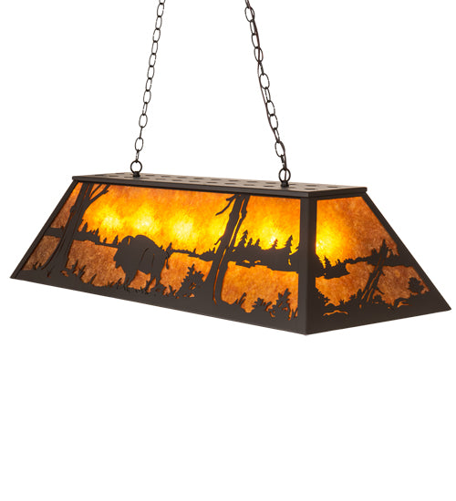 48" Long Buffalo Oblong Pendant