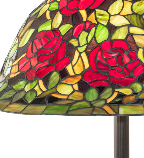 62" High Tiffany Rosebush Floor Lamp