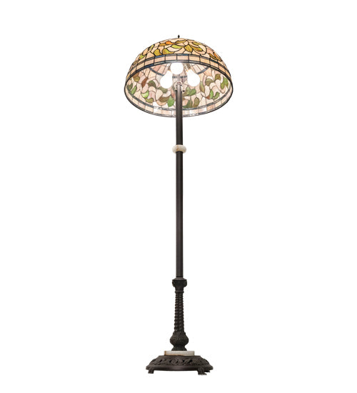 62" Wide Tiffany Turning Leaf Floor Lamp