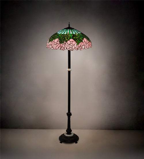 62" High Tiffany Cabbage Rose Floor Lamp