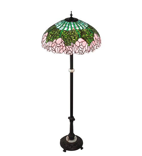 62" High Tiffany Cabbage Rose Floor Lamp