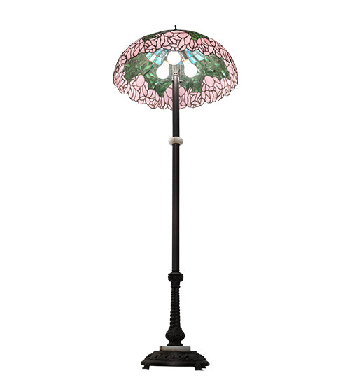 62" High Tiffany Cabbage Rose Floor Lamp