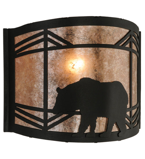 11.5"W Lone Bear Wall Sconce