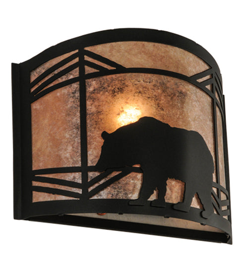 11.5"W Lone Bear Wall Sconce