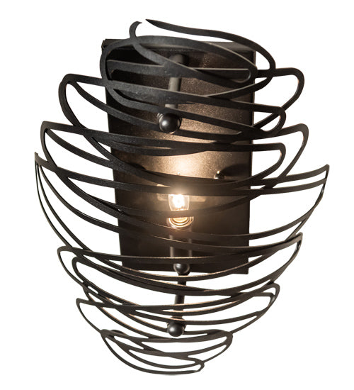 10" Wide Cyclone Wall Sconce