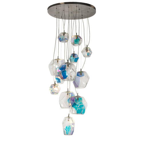 36" Wide Kalos Eidos Cascading Pendant