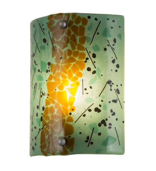 8"W Metro Fusion Muro Verde Wall Sconce