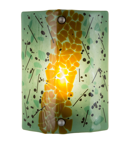 8"W Metro Fusion Muro Verde Wall Sconce