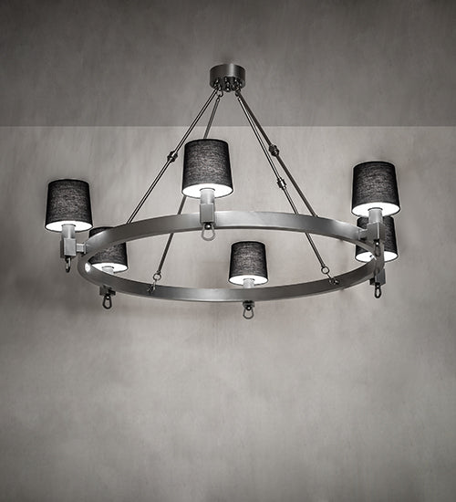 60" Wide Luebeck 6 Light Chandelier