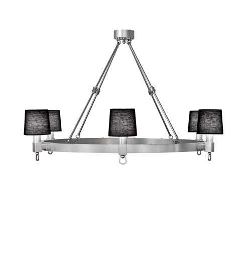 60" Wide Luebeck 6 Light Chandelier