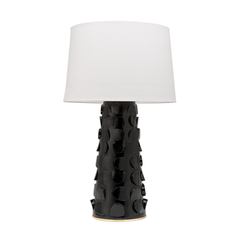 Naomi Table Lamp - Black/Gold Leaf