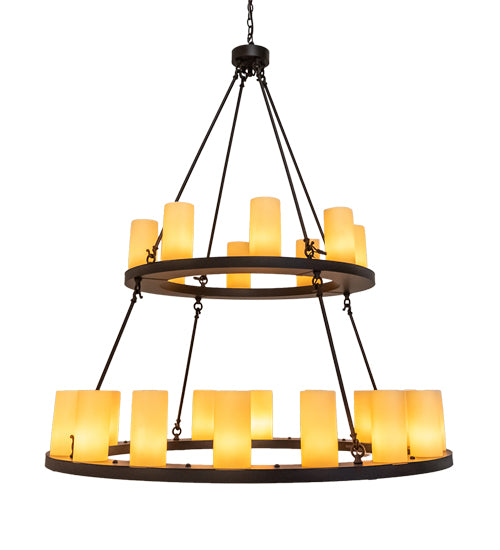 54" Wide Loxley 24 Light Two Tier Chandelier