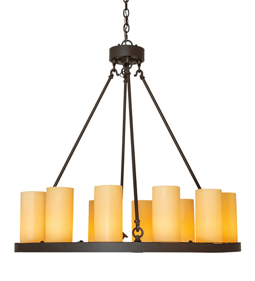 36" Wide Loxley 12 Light Chandelier