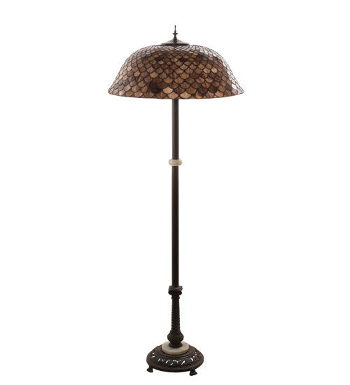 62" High Fishscale Floor Lamp