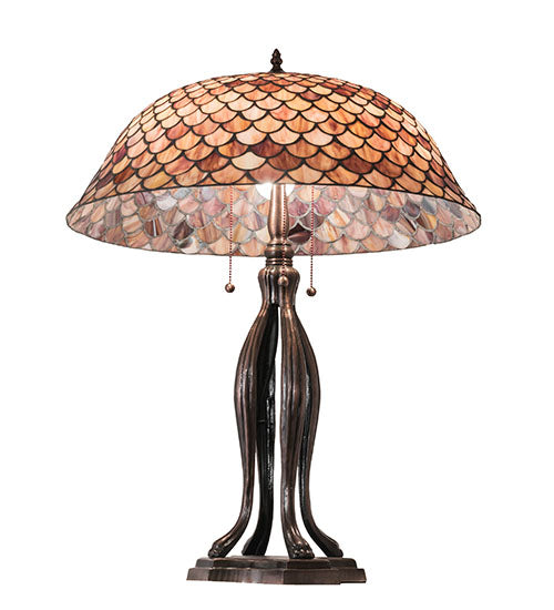 30" High Fishscale Table Lamp