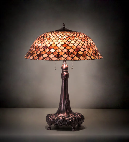 31" High Fishscale Table Lamp