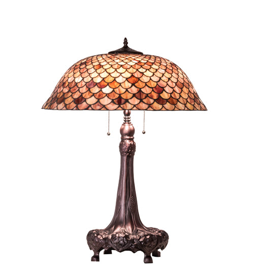 31" High Fishscale Table Lamp