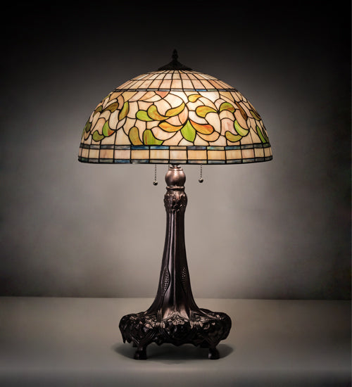 31" High Tiffany Turning Leaf Table Lamp