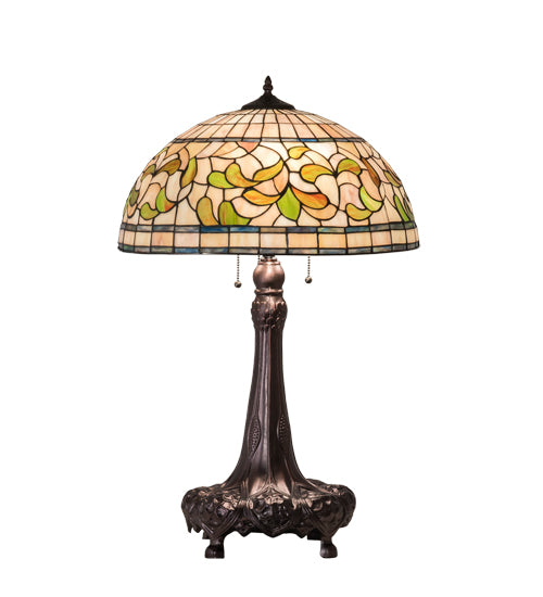 31" High Tiffany Turning Leaf Table Lamp