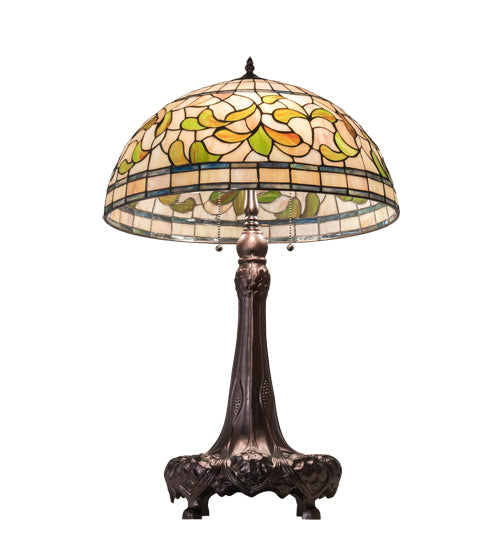 31" High Tiffany Turning Leaf Table Lamp