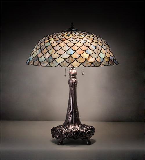 31" High Tiffany Fishscale Table Lamp