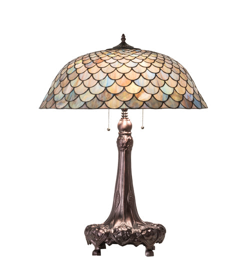 31" High Tiffany Fishscale Table Lamp