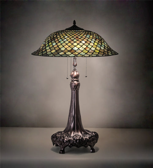 31" High Tiffany Fishscale Table Lamp