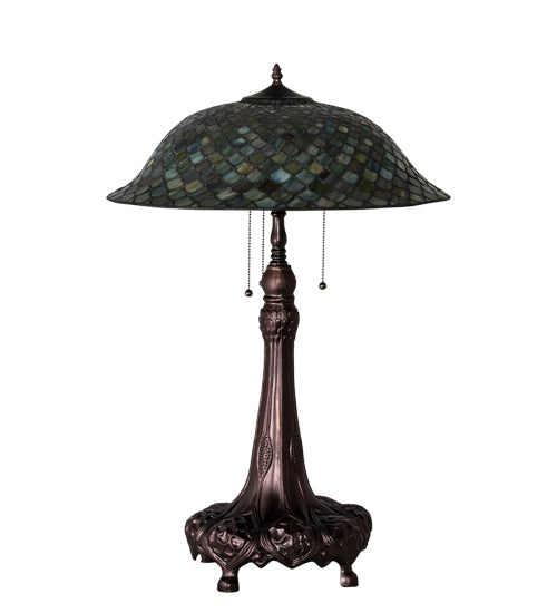 31" High Tiffany Fishscale Table Lamp