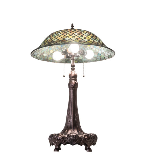 31" High Tiffany Fishscale Table Lamp