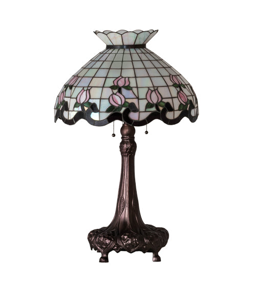 33" High Roseborder Table Lamp