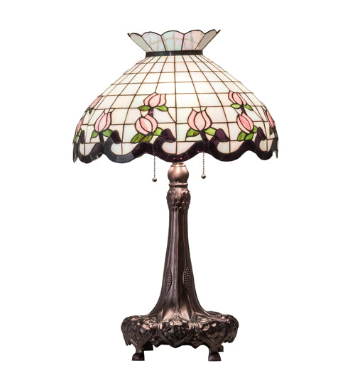 33" High Roseborder Table Lamp