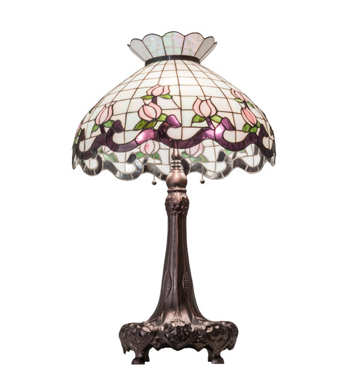 33" High Roseborder Table Lamp