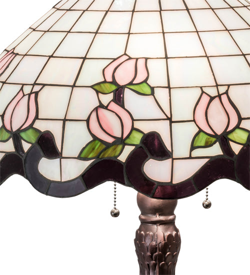 33" High Roseborder Table Lamp