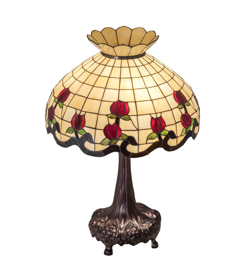 33" High Roseborder Table Lamp