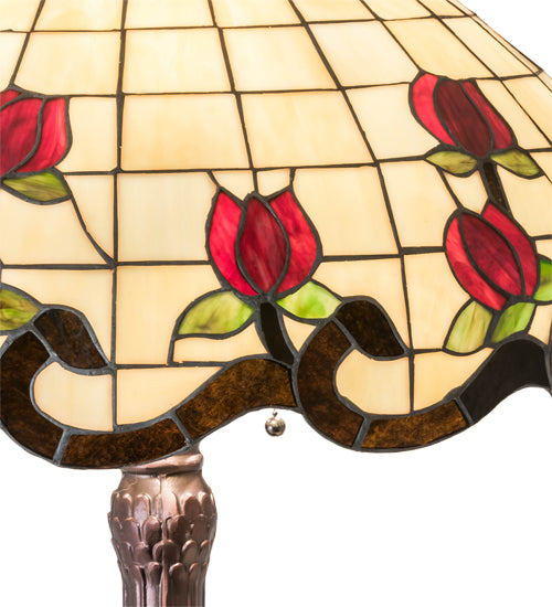 33" High Roseborder Table Lamp