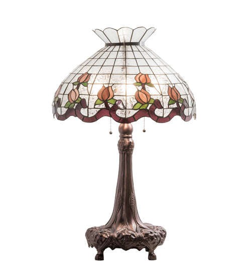 33" High Roseborder Table Lamp