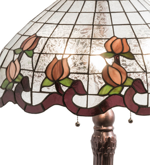 33" High Roseborder Table Lamp