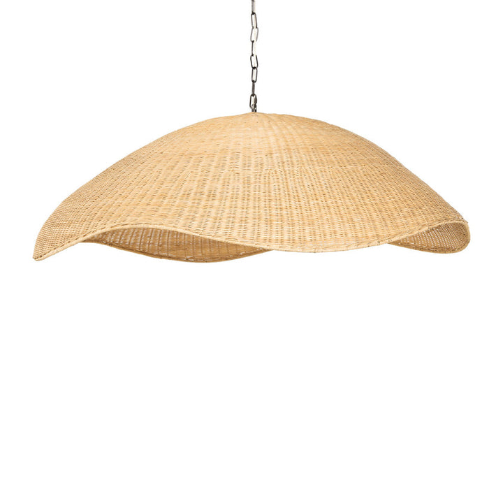 Overscale Woven Rattan Pendant-Natural