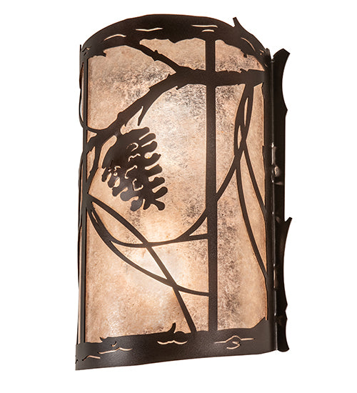 10" Wide Whispering Pines Wall Sconce