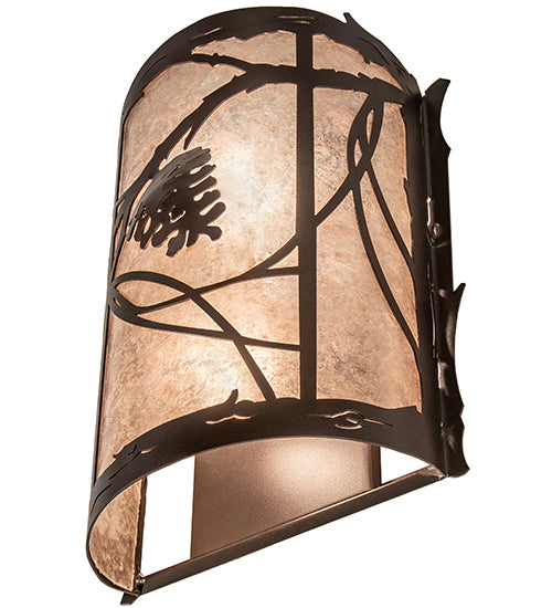 10" Wide Whispering Pines Wall Sconce