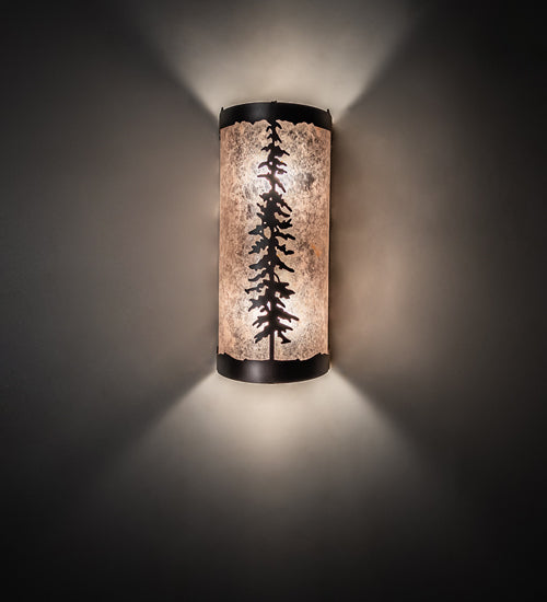 5" Wide Tall Pines Wall Sconce