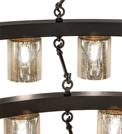 70" Wide Loxley Horizon Ring 44 Light Three Tier Chandelier