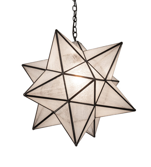 18" Wide Moravian Star Pendant