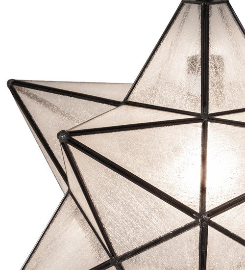 18" Wide Moravian Star Pendant