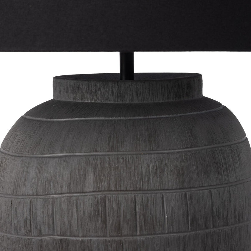 Muji Table Lamp, Black Cotton