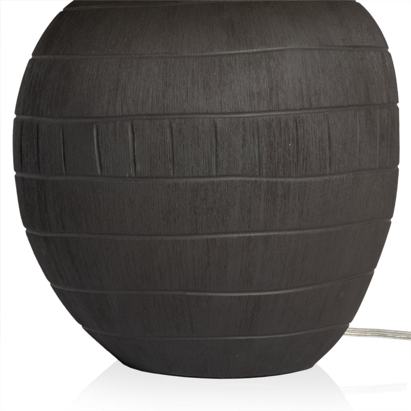 Muji Table Lamp-Textured Matte Black